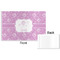 Lotus Flowers Disposable Paper Placemat - Front & Back