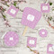 Lotus Flowers Party Supplies Combination Image - All items - Plates, Coasters, Fans