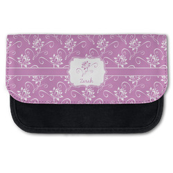 Lotus Flowers Canvas Pencil Case w/ Name or Text