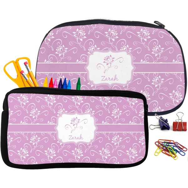 Lotus Flowers Pencil / School Supplies Bags Small and Medium