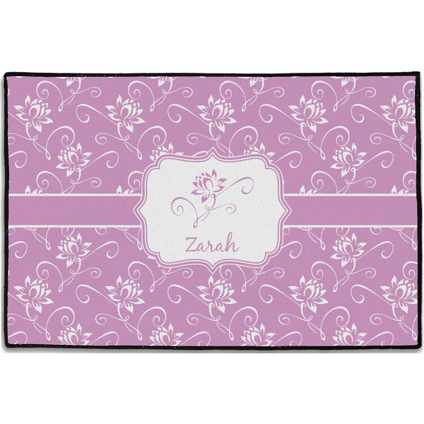 Lotus Flowers Personalized Door Mat - 36x24 (APPROVAL)
