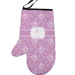 Lotus Flowers Left Oven Mitt (Personalized)