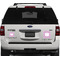 Lotus Flowers Personalized Square Car Magnets on Ford Explorer