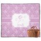 Lotus Flowers Outdoor Picnic Blanket (Personalized)