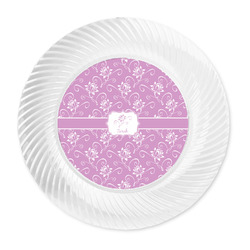 Lotus Flowers Plastic Party Dinner Plates - 10" (Personalized)
