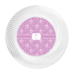 Lotus Flowers Plastic Party Dinner Plates - 10" (Personalized)