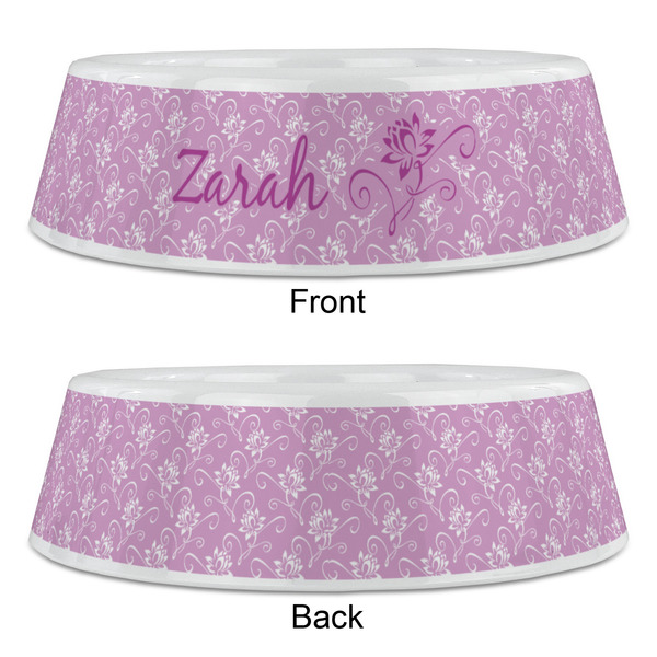 Lotus Flowers Plastic Pet Bowls - Large - APPROVAL