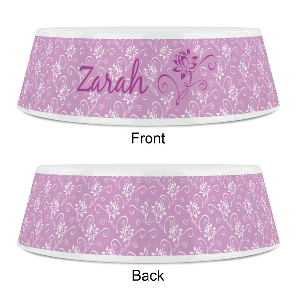 Lotus Flowers Plastic Pet Bowls - Small - APPROVAL