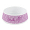 Lotus Flowers Plastic Dog Bowl - Small (Personalized)