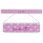 Lotus Flowers Plastic Ruler - 12" (Personalized)