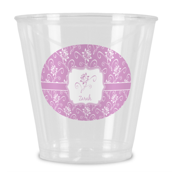 Custom Lotus Flowers Plastic Shot Glass (Personalized)