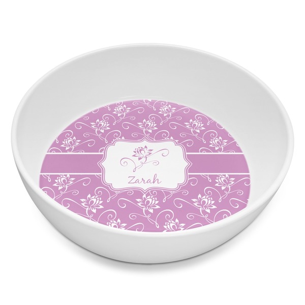 Custom Lotus Flowers Melamine Bowl - 8 oz (Personalized)