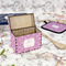 Lotus Flowers Recipe Box - Full Color - In Context