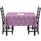 Lotus Flowers Rectangular Tablecloths - Side View