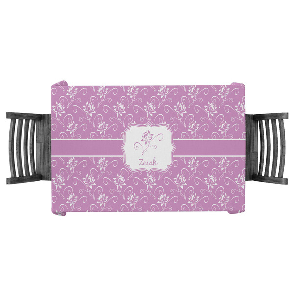 Custom Lotus Flowers Tablecloth - 58"x58" (Personalized)