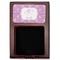 Lotus Flowers Red Mahogany Sticky Note Holder - Flat