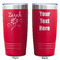 Lotus Flowers Red Polar Camel Tumbler - 20oz - Double Sided - Approval