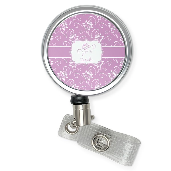Custom Lotus Flowers Retractable Badge Reel (Personalized)