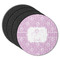 Lotus Flowers Round Coaster Rubber Back - Main