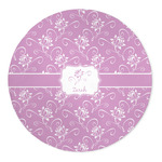 Lotus Flowers 5' Round Indoor Area Rug (Personalized)