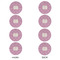 Lotus Flowers Round Linen Placemats - APPROVAL Set of 4 (double sided)