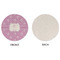 Lotus Flowers Round Linen Placemats - APPROVAL (single sided)