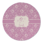 Lotus Flowers Round Linen Placemat (Personalized)
