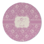 Lotus Flowers Round Linen Placemat (Personalized)