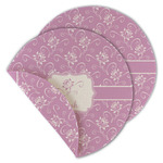 Lotus Flowers Round Linen Placemat - Double Sided - Set of 4 (Personalized)