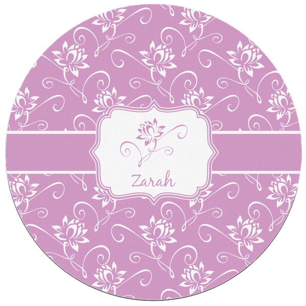 Lotus Flowers Round Mousepad - APPROVAL