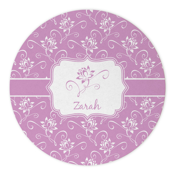 Lotus Flowers Round Paper Coaster - Approval