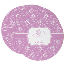 Lotus Flowers Round Paper Coasters w/ Name or Text