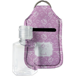 Lotus Flowers Hand Sanitizer & Keychain Holder - Small (Personalized)