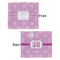 Lotus Flowers Security Blanket - Front & Back View