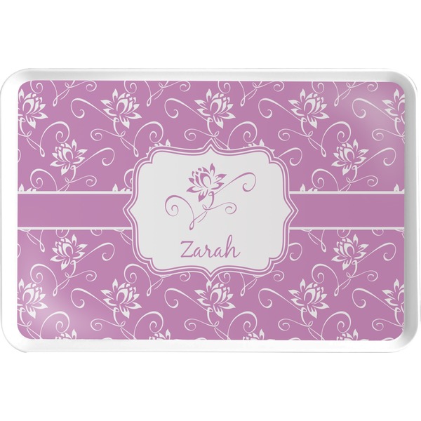 Custom Lotus Flowers Serving Tray (Personalized)