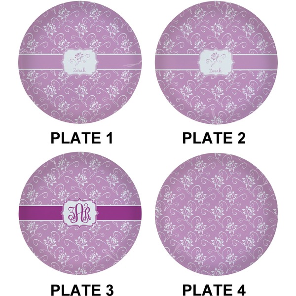 Lotus Flowers Set of Lunch / Dinner Plates (Approval)