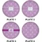 Lotus Flowers Set of Lunch / Dinner Plates (Approval)