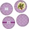 Lotus Flowers Set of Lunch / Dinner Plates