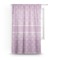 Lotus Flowers Sheer Curtain With Window and Rod