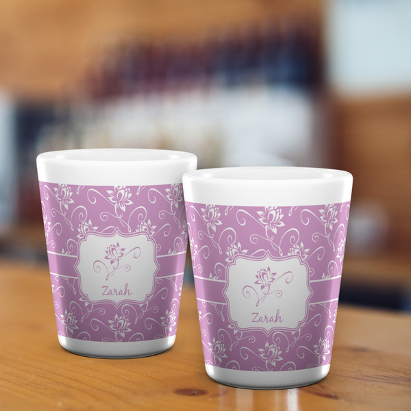 Lotus Flowers Shot Glass - White - LIFESTYLE