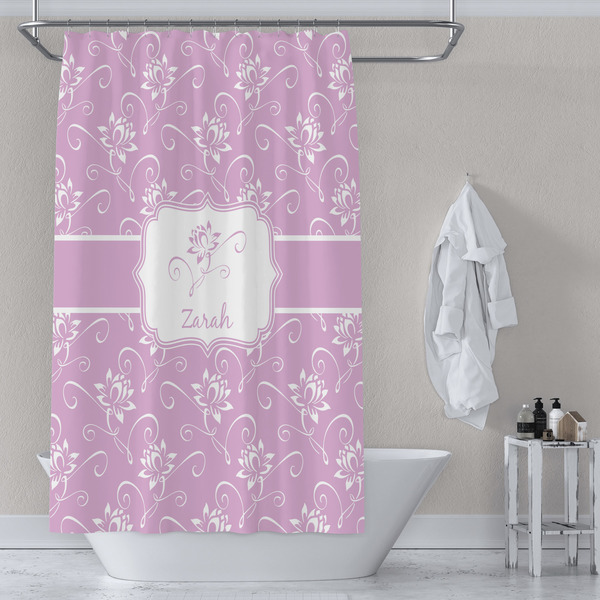Lotus Flowers Shower Curtain Lifestyle