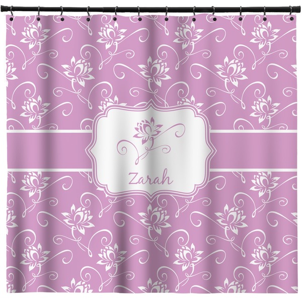 Custom Lotus Flowers Shower Curtain - 71" x 74" (Personalized)