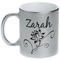 Lotus Flowers Metallic Silver Mug (Personalized)