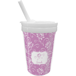 Lotus Flowers Sippy Cup with Straw (Personalized)