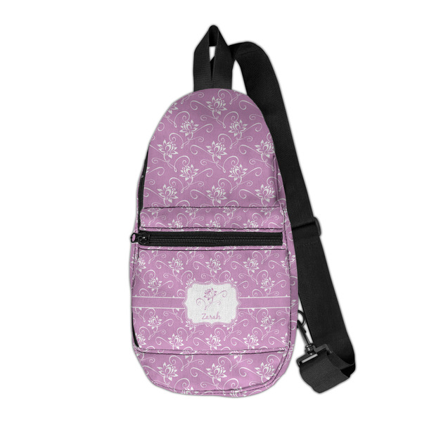 Custom Lotus Flowers Sling Bag (Personalized)