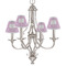 Lotus Flowers Small Chandelier Shade - LIFESTYLE (on chandelier)