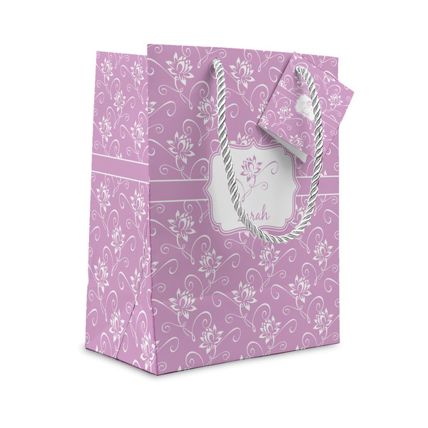Custom Lotus Flowers Small Gift Bag (Personalized)