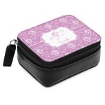 Lotus Flowers Small Leatherette Travel Pill Case (Personalized)