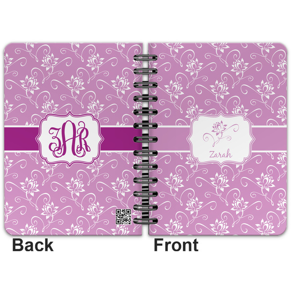 Lotus Flowers Spiral Journal 5 x 7 - Apvl