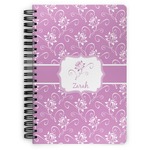Lotus Flowers Spiral Notebook - 7x10 w/ Name or Text
